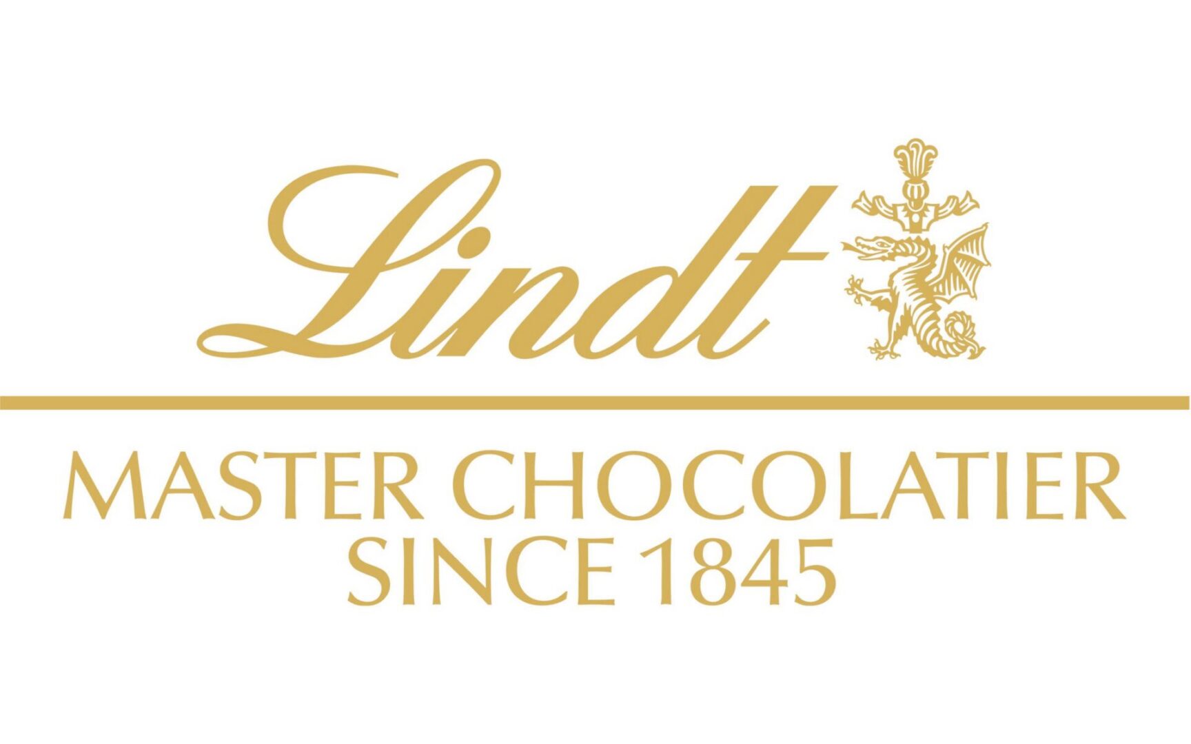 Lindt logo with gold script and crest